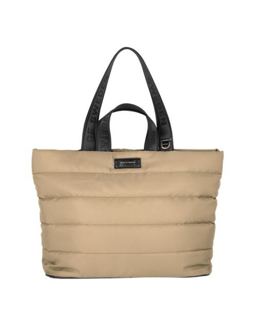 Olympia Shopper Bag Quilted Cream