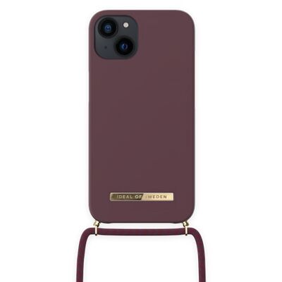 Gewöhnliche Halskette iPhone 13 Tiefe Kirsche