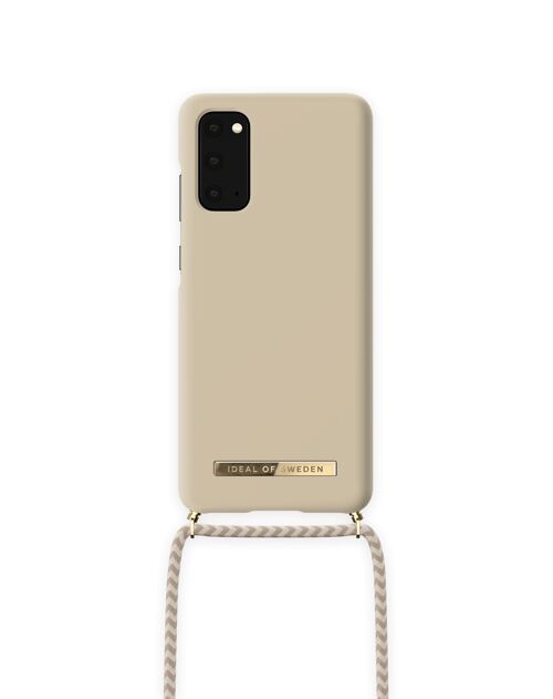 Ordinary Phone Necklace Case Galaxy S20 Cream Beige