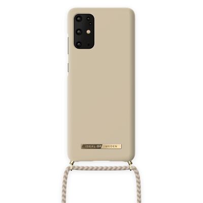 Custodia per collana per telefono ordinario Galaxy S20 Plus beige crema