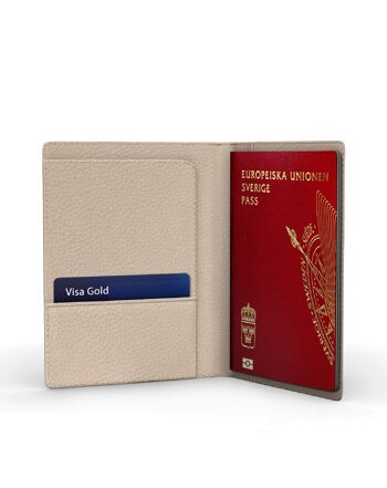 Protège Passeport Galet Beige 2