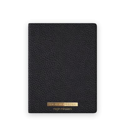 Pebbled Passport Cover Black