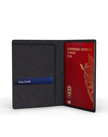 Protège Passeport Galet Noir 2