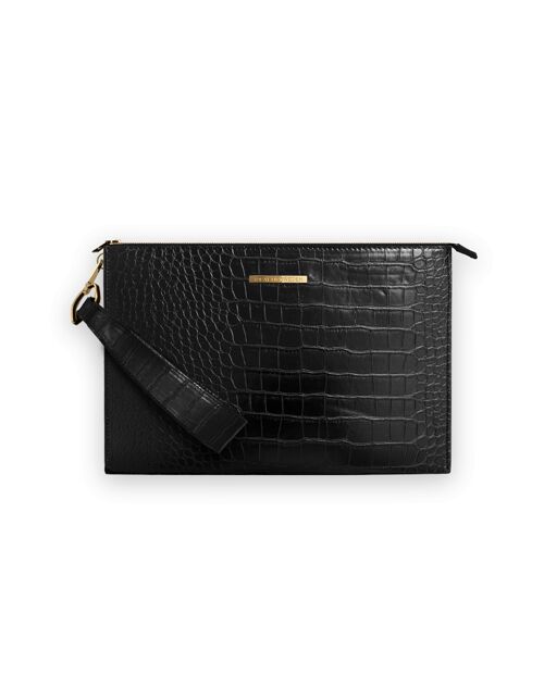 Pouch Noir Croco