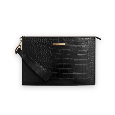 Pouch Noir Croco