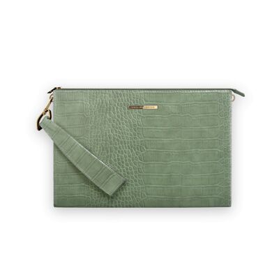 Pouch Sage Croco