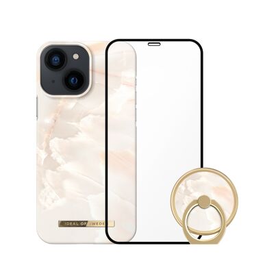 Printed Bundle Trio iPhone 13 Mini Rose Pearl Marble