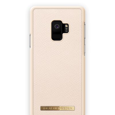 Coque Saffiano Galaxy S9 Beige