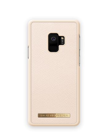 Coque Saffiano Galaxy S9 Beige 1