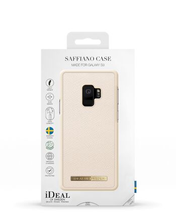Coque Saffiano Galaxy S9 Beige 7