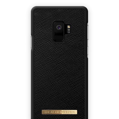 Coque Saffiano Galaxy S9 Noir