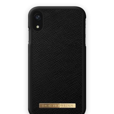 Saffiano Case iPhone XR Black