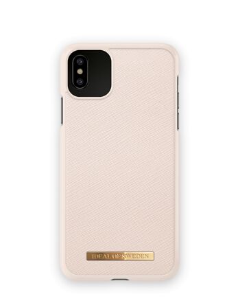 Coque Saffiano iPhone XS MAX Beige 1