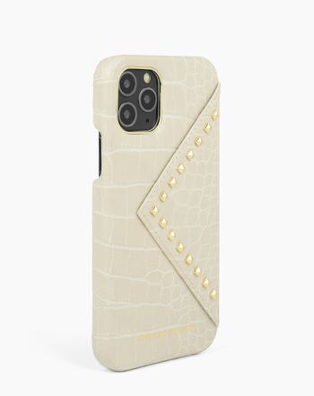 Statement Case iPhone 11 Pro Beatstuds Crème Croco 5