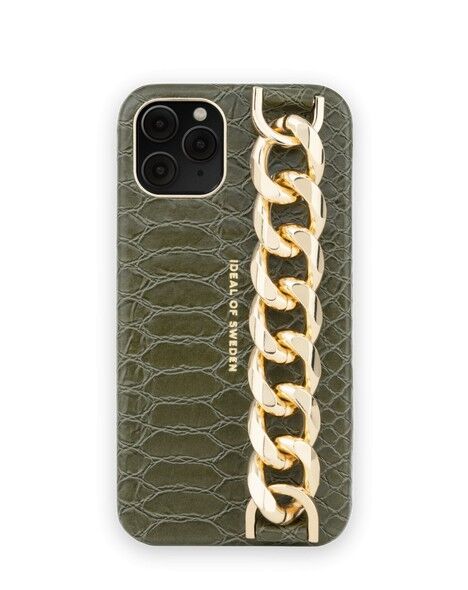 Buy wholesale Statement Case iPhone 11 Pro Green Snake Chain handle