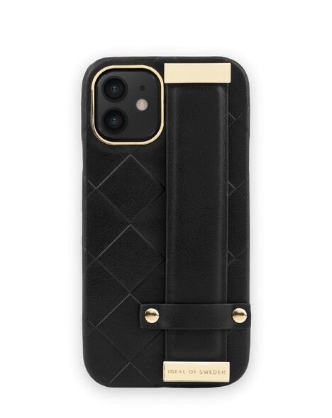 Statement Case iPhone 12 Mini Geflochten Glatt Schwarz
