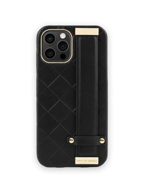 Statement Case iPhone 12 Pro Max Geflochten Glatt Schwarz