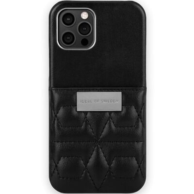 Statement Case iPhone 12 Pro Quilted Black - Mini Pocket