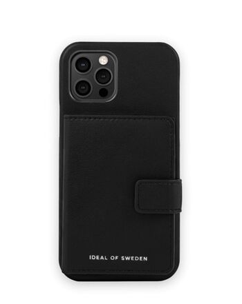 Coque Statement iPhone 12 Pro Noir Intense - Poche Carte