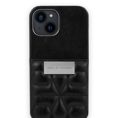 Statement Case iPhone 13 Mini Gestepptes Schwarz - Minitasche