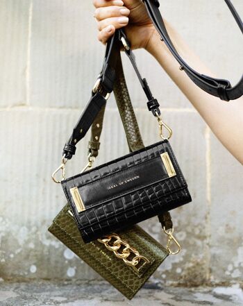 Pochette Studio Galaxy S20P Neo Noir Croco 2