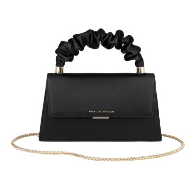 Top-Handle Phone Bag Ruffle Noir