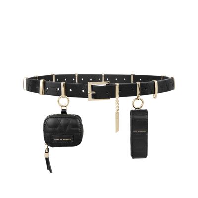 Ceinture utilitaire Zora matelassée noire