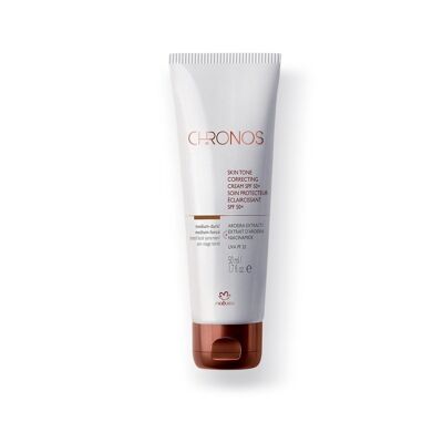 Soin éclaircissant spf50 - med/fonce - chronos - 50ml