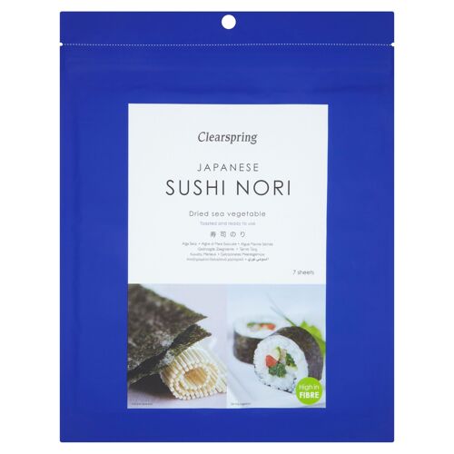 Feuilles d'algue Nori japonaises pour sushi & maki (x7) 17g