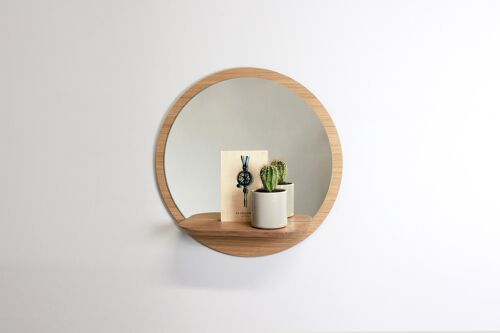 Miroir Sunrise M (made in France) en bois de Chêne - moyen modèle