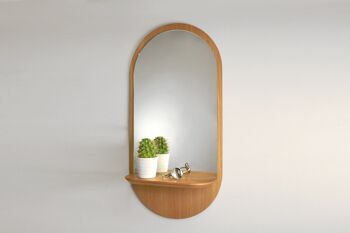Miroir Solstice (made in France) en bois de Chêne 1