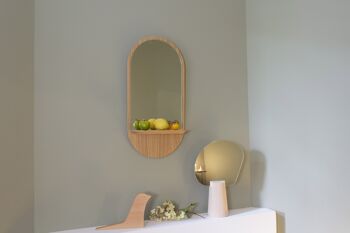 Miroir Solstice (made in France) en bois de Chêne 2