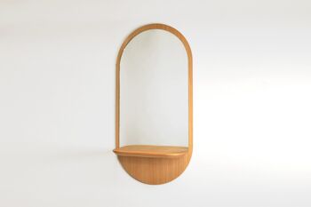 Miroir Solstice (made in France) en bois de Chêne 3