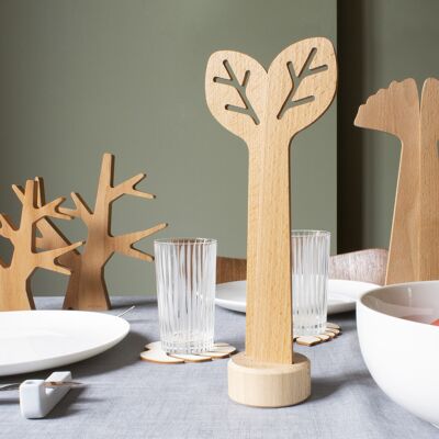 Salad servers (made in France) in beech wood - Du Bout des Feuilles