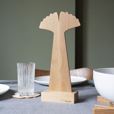 Salad servers (made in France) in Beech wood - Ginkgo