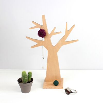 the Jewelry Tree (made in France) in Beech wood - Small model
