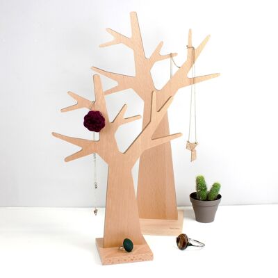 the Jewelry Tree (made in France) in Beech wood - Large model