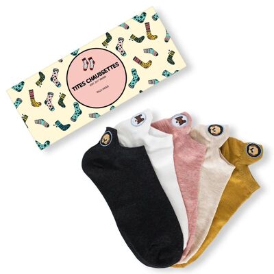 Chaussettes Languette Chien Dépareillées (Lot x5)