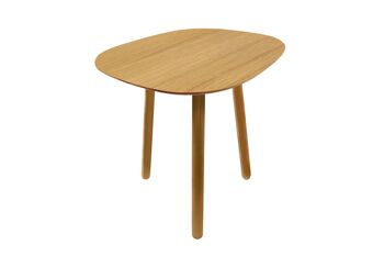 Table basse - Petit Salon - (made in France) en bois de Chêne massif vernis 1