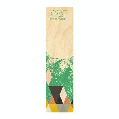Forest bookmarks - (made in France) in Birch wood