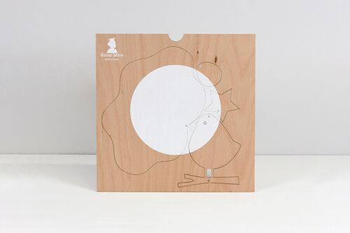 Mobile - L'Oiseau et le Nuage (made in France) en bois de hêtre