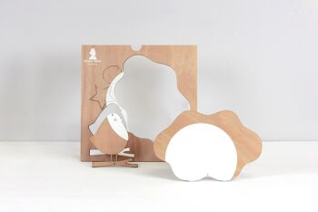 Mobile - L'Oiseau et le Nuage (made in France) en bois de hêtre 2