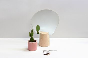 Miroir sur pied - Ping Pong - petit modèle - (made in France) en bois d'Aulne 7