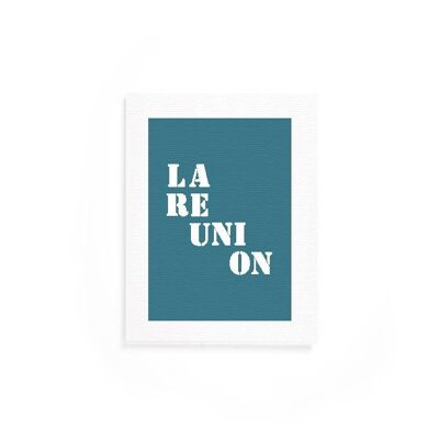 Affiche "Réunion" bleue