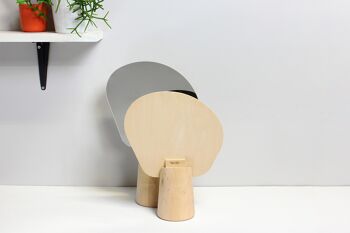 Miroir sur pied - Ping Pong - grand modèle - (made in France) en bois d'Aulne 5