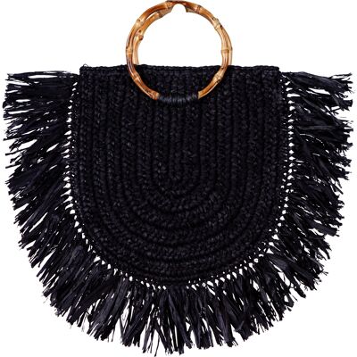 Bamboo Bag Ibiza Froufrou Black