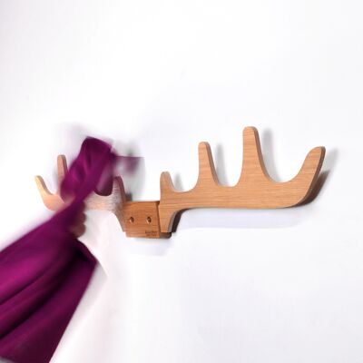 Coat rack - Merlin - (made in France) in oak wood