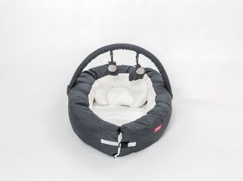 ONNA Nest : Confort maternel et polyvalence pour bébé de 0 à 6 mois - Coussin anti-renversement, réducteur de berceau - Couleur denim 6