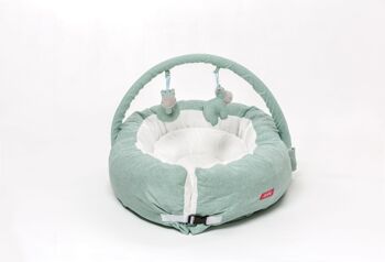 ONNA Nest : Confort maternel et polyvalence pour bébé de 0 à 6 mois - Coussin anti-renversement, réducteur de berceau - Couleur menthe 5