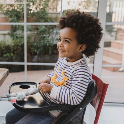 ONNA Vesta - Seggiolone Portatile Nero: Comodità e Sicurezza per Bambini da 6 Mesi a 3 Anni, Pieghevole e Adattabile